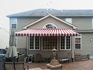 After retractable awning installed